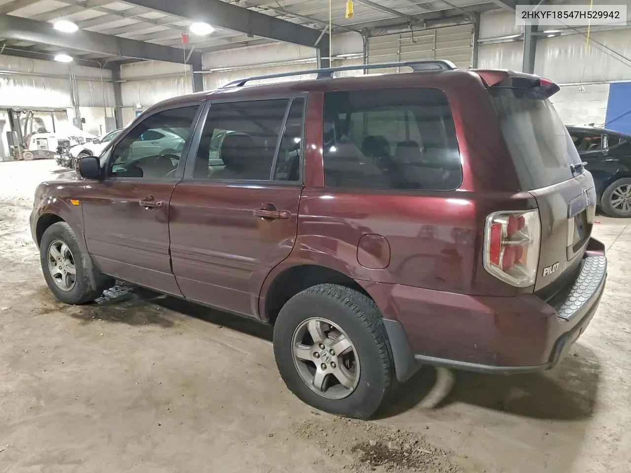 2HKYF18547H529942 2007 Honda Pilot Exl