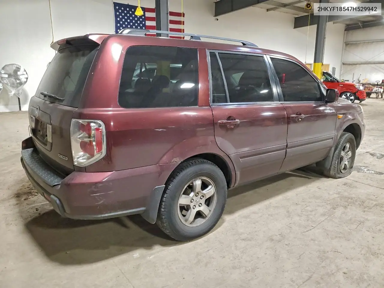 2HKYF18547H529942 2007 Honda Pilot Exl