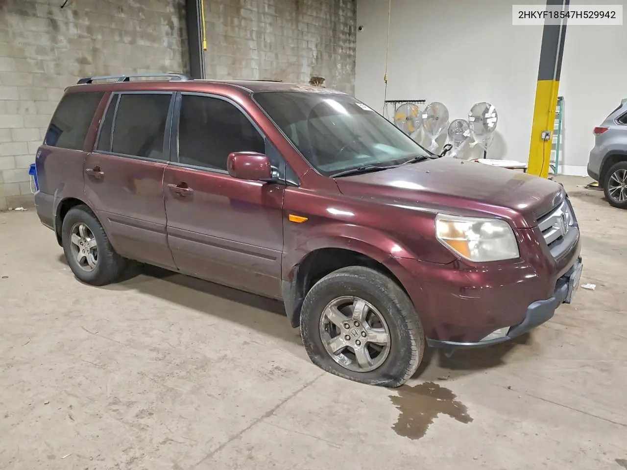 2HKYF18547H529942 2007 Honda Pilot Exl