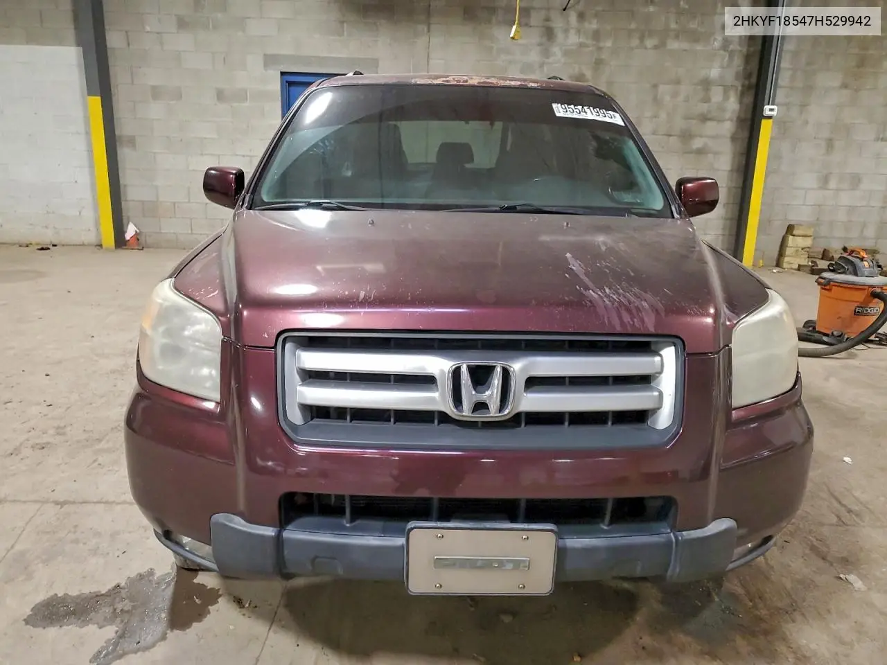 2HKYF18547H529942 2007 Honda Pilot Exl
