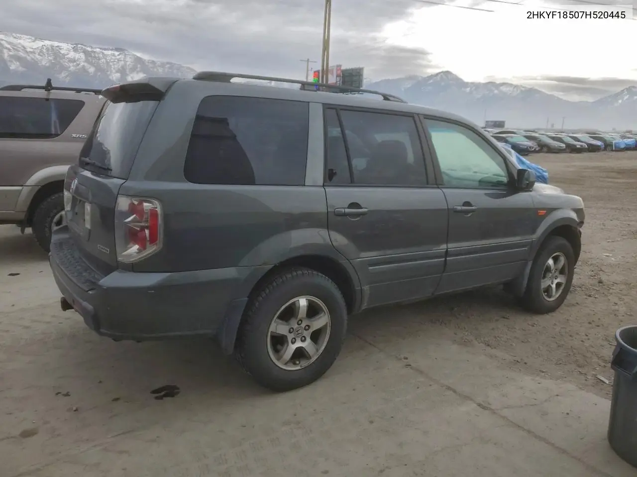 2HKYF18507H520445 2007 Honda Pilot Exl