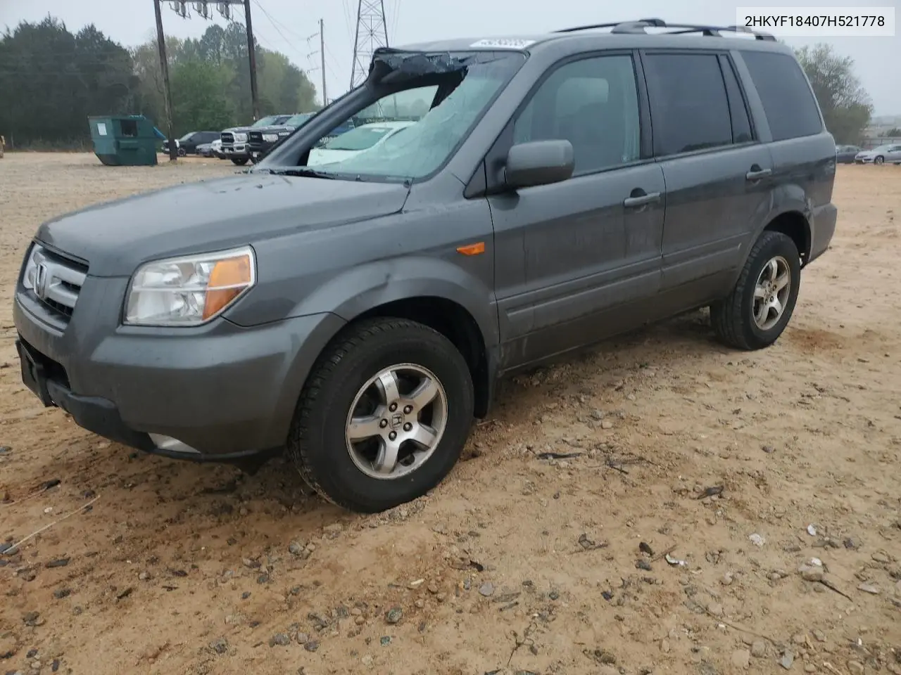 2HKYF18407H521778 2007 Honda Pilot Ex