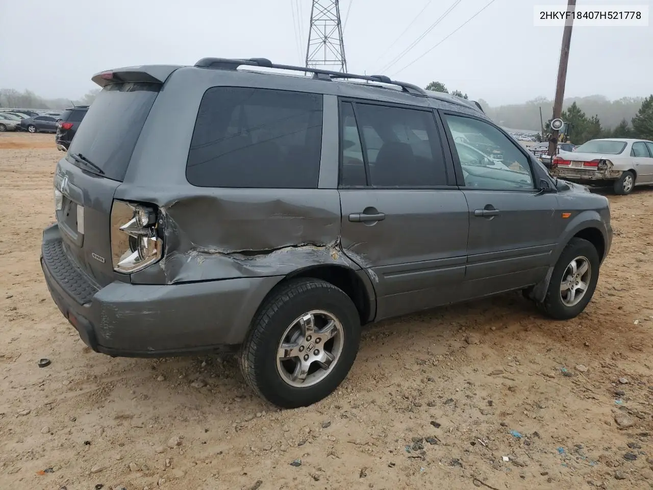2HKYF18407H521778 2007 Honda Pilot Ex