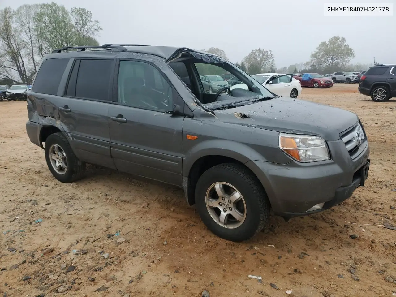 2HKYF18407H521778 2007 Honda Pilot Ex