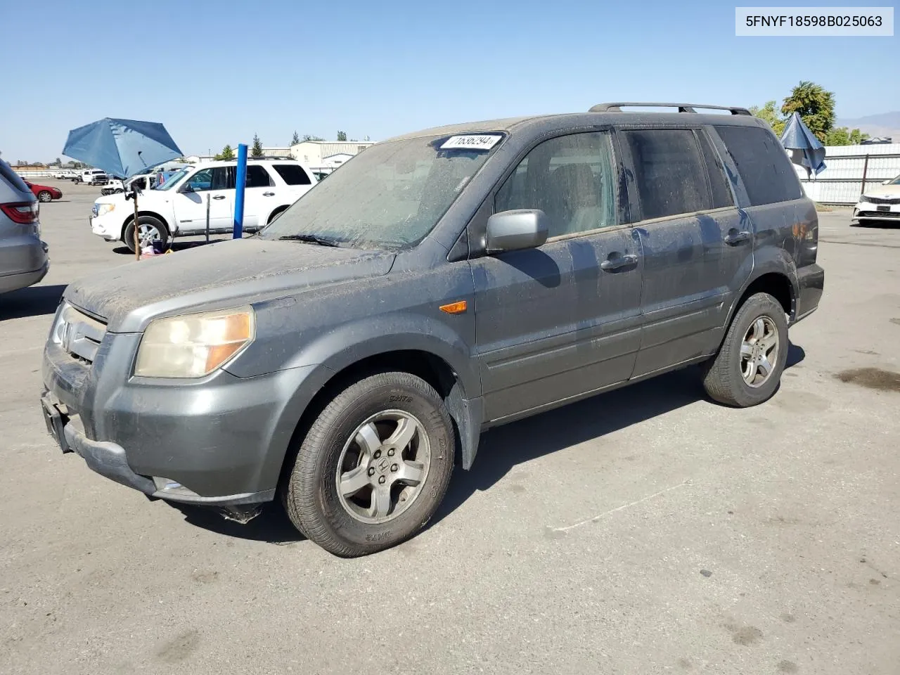 5FNYF18598B025063 2008 Honda Pilot Exl