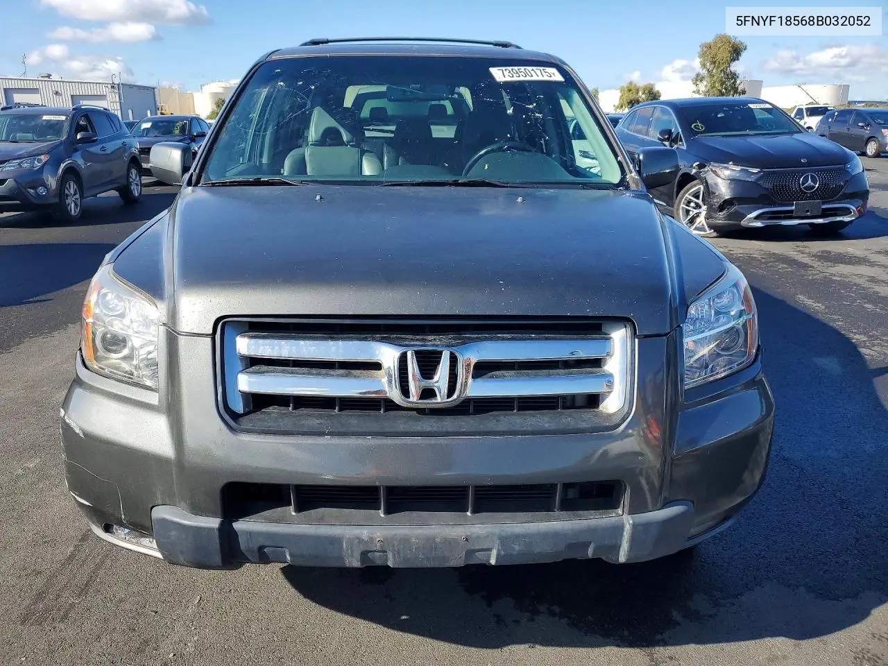 5FNYF18568B032052 2008 Honda Pilot Exl