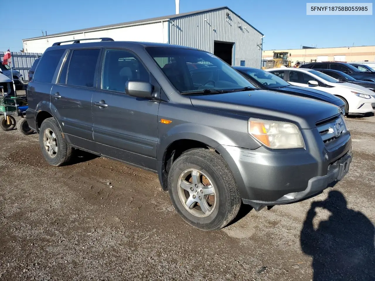 5FNYF18758B055985 2008 Honda Pilot Exl