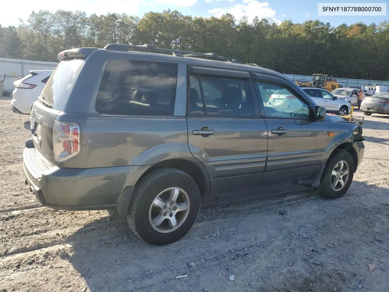 5FNYF18778B000700 2008 Honda Pilot Exl