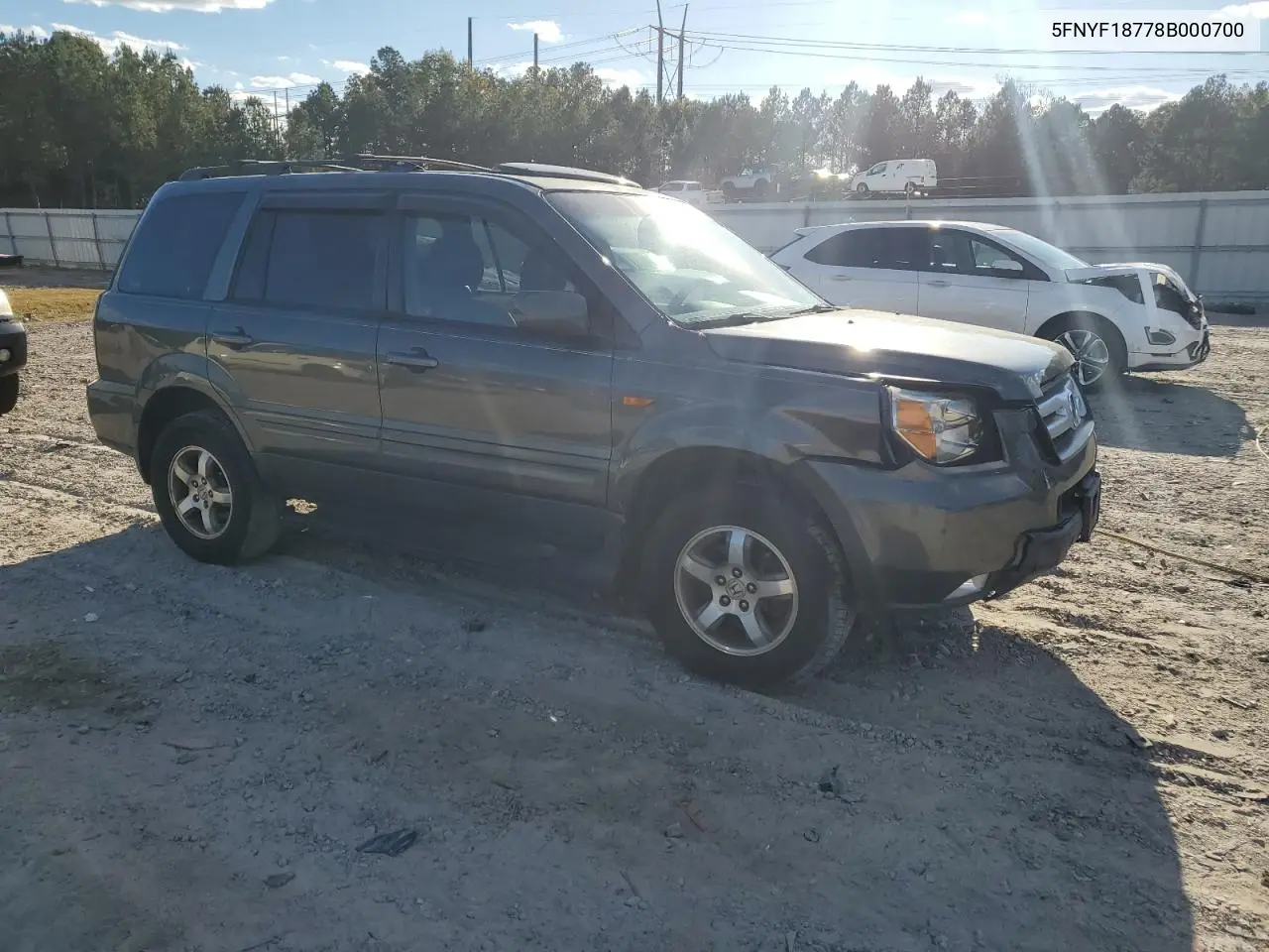 5FNYF18778B000700 2008 Honda Pilot Exl