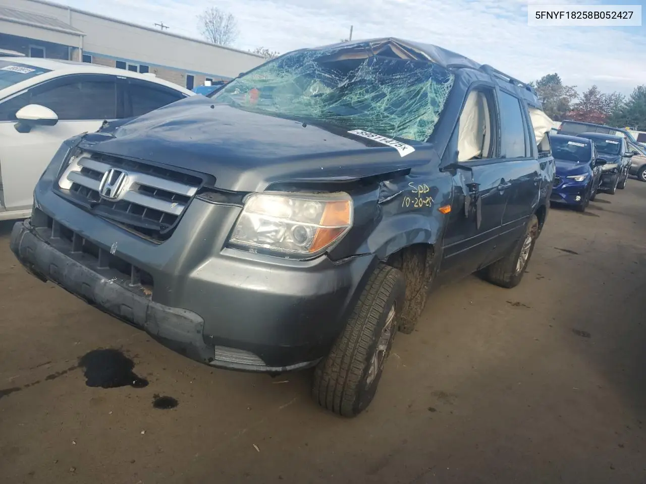 5FNYF18258B052427 2008 Honda Pilot Vp