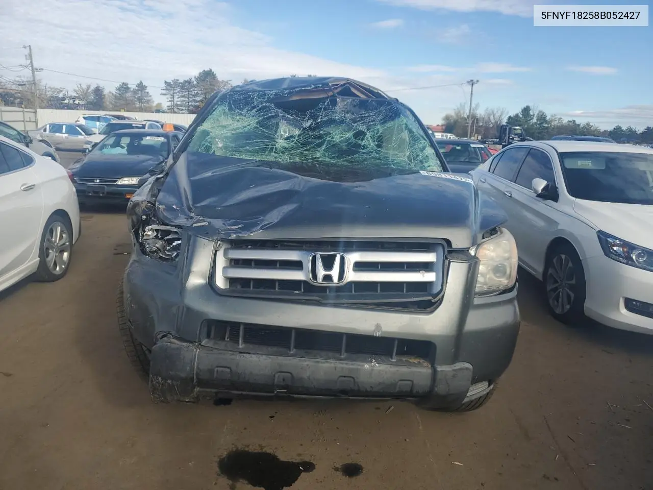 5FNYF18258B052427 2008 Honda Pilot Vp