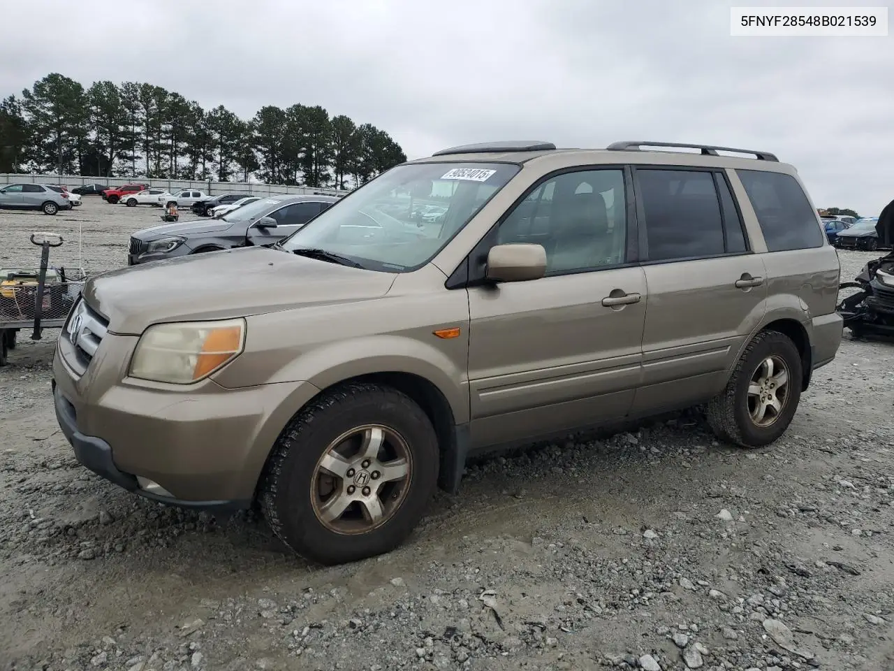 5FNYF28548B021539 2008 Honda Pilot Exl