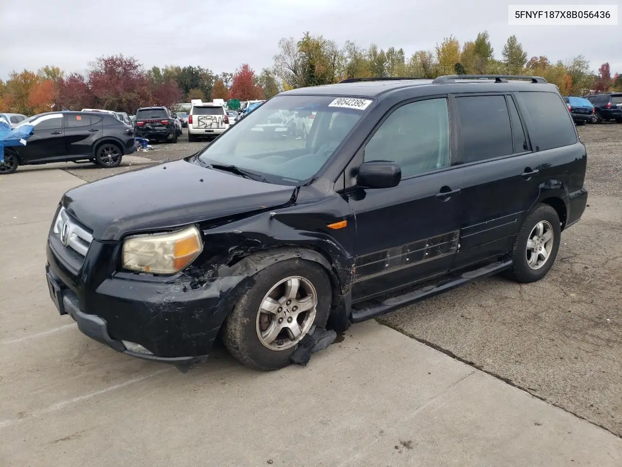 5FNYF187X8B056436 2008 Honda Pilot Exl