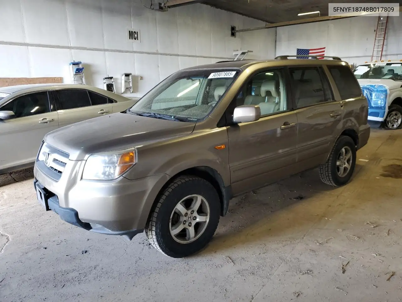 5FNYF18748B017809 2008 Honda Pilot Exl