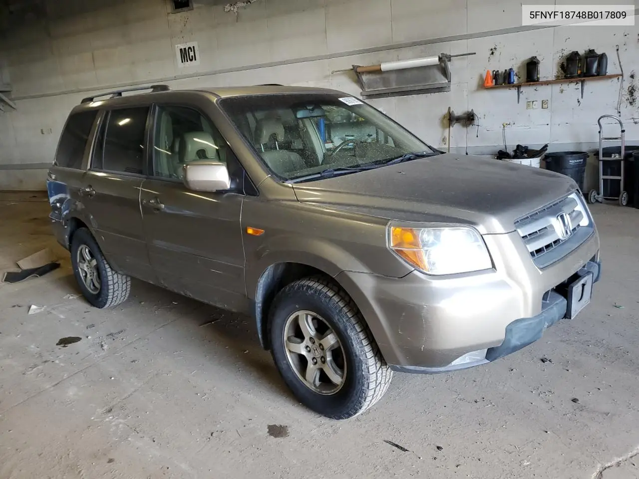 5FNYF18748B017809 2008 Honda Pilot Exl