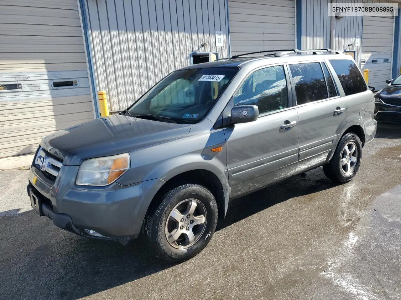 5FNYF18708B008895 2008 Honda Pilot Exl