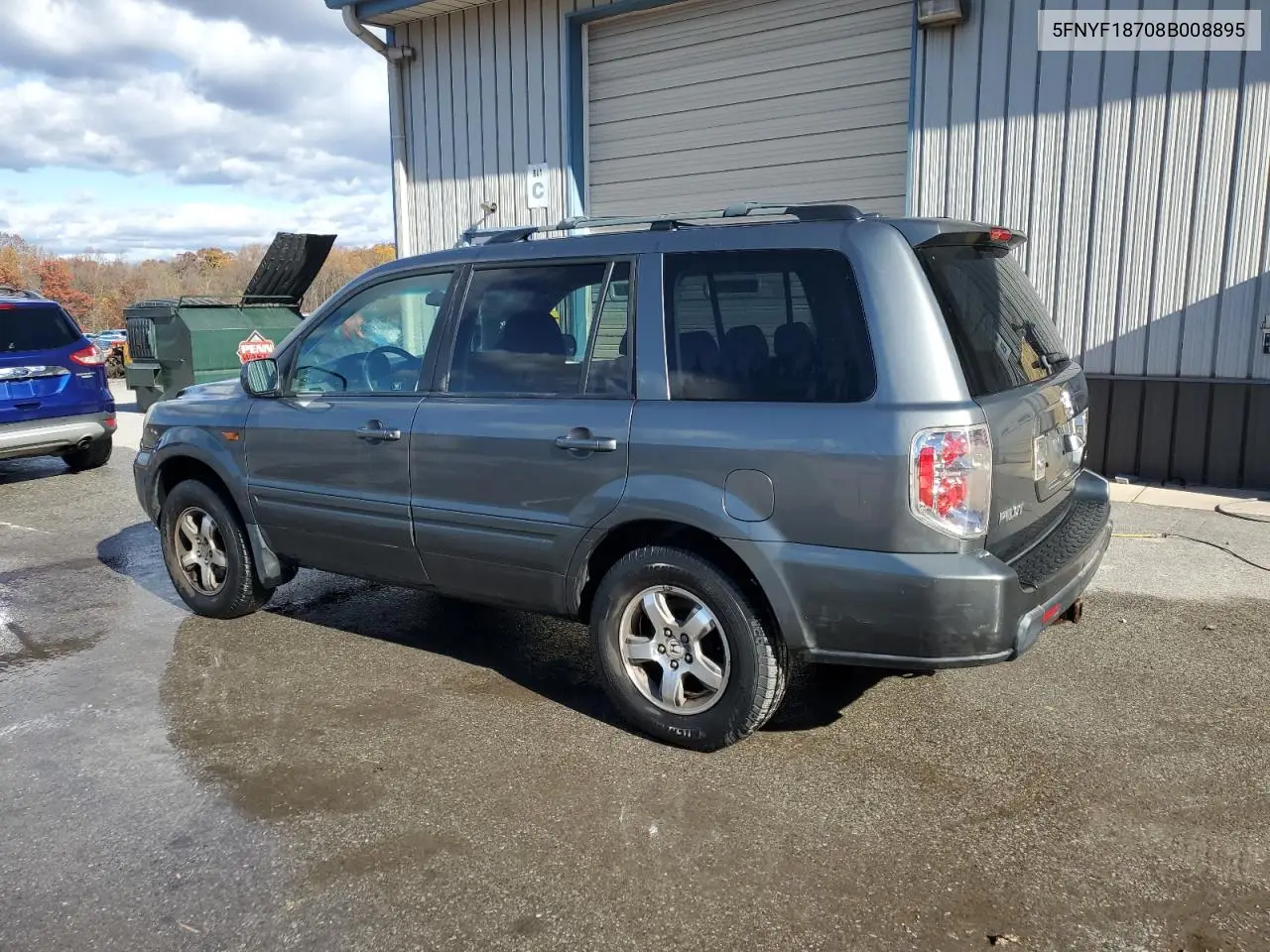 5FNYF18708B008895 2008 Honda Pilot Exl
