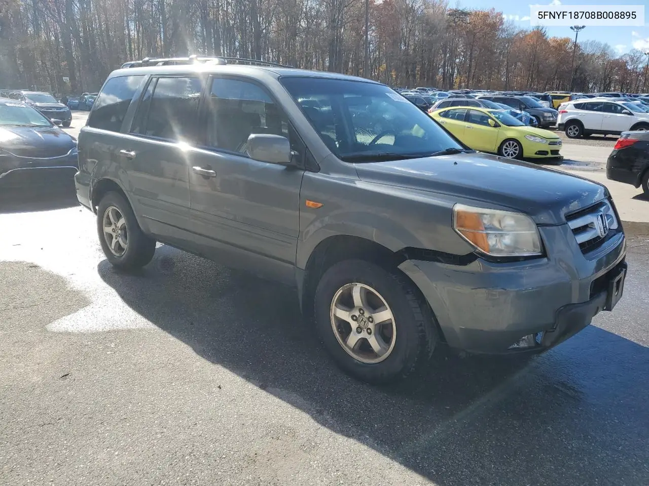 5FNYF18708B008895 2008 Honda Pilot Exl