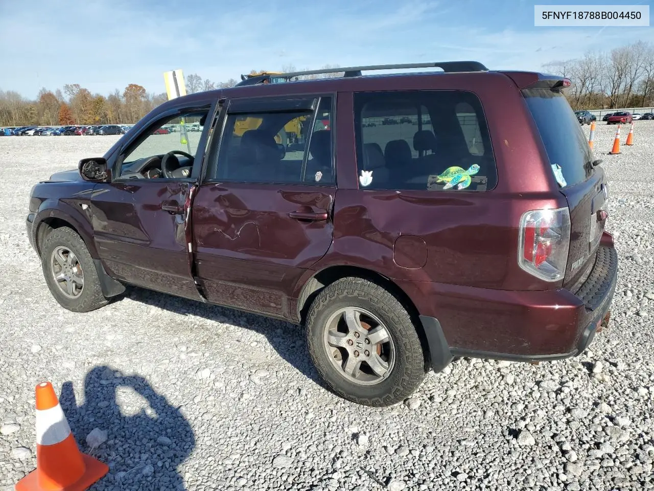 5FNYF18788B004450 2008 Honda Pilot Exl
