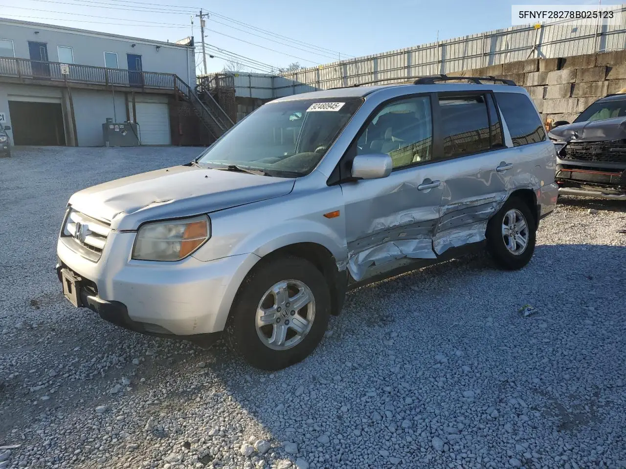 5FNYF28278B025123 2008 Honda Pilot Vp