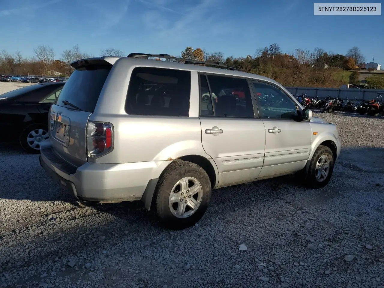5FNYF28278B025123 2008 Honda Pilot Vp
