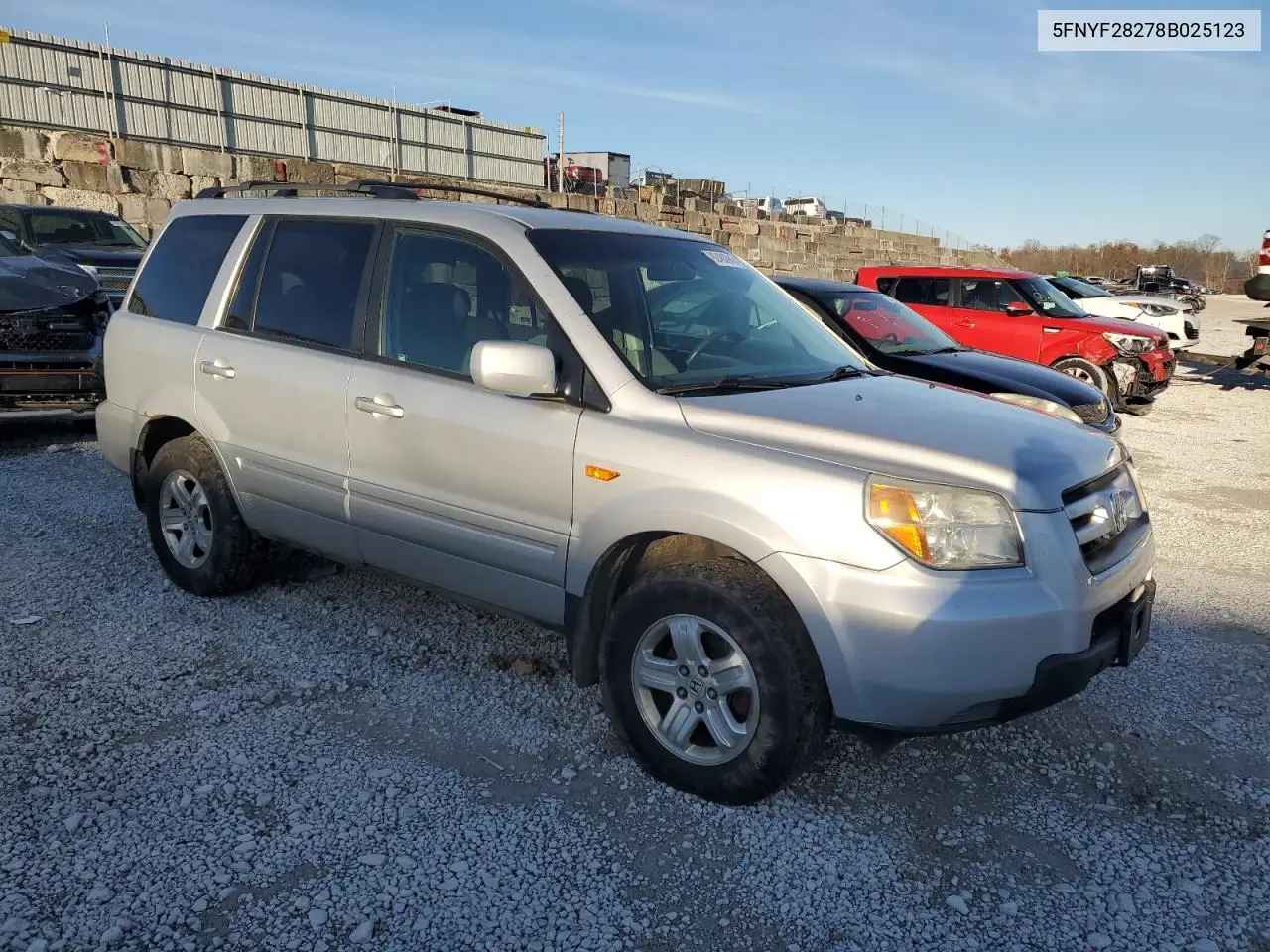 5FNYF28278B025123 2008 Honda Pilot Vp