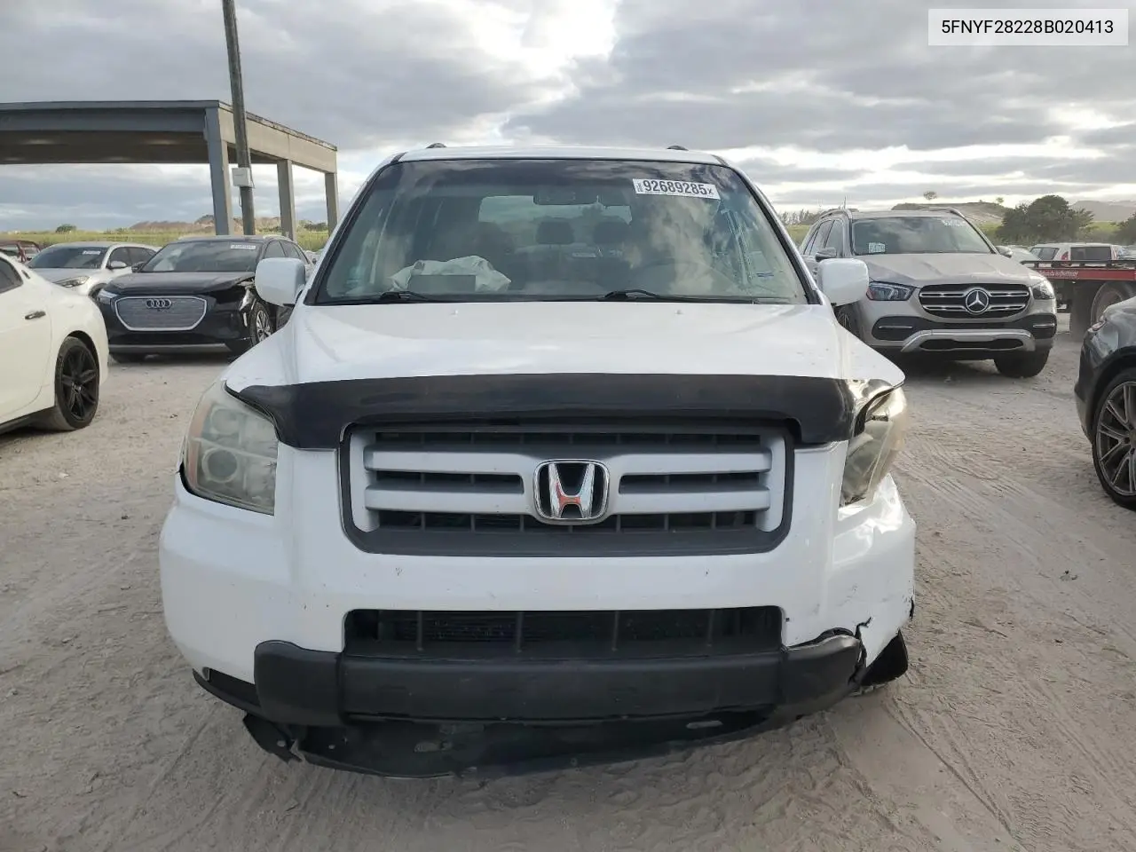 5FNYF28228B020413 2008 Honda Pilot Vp