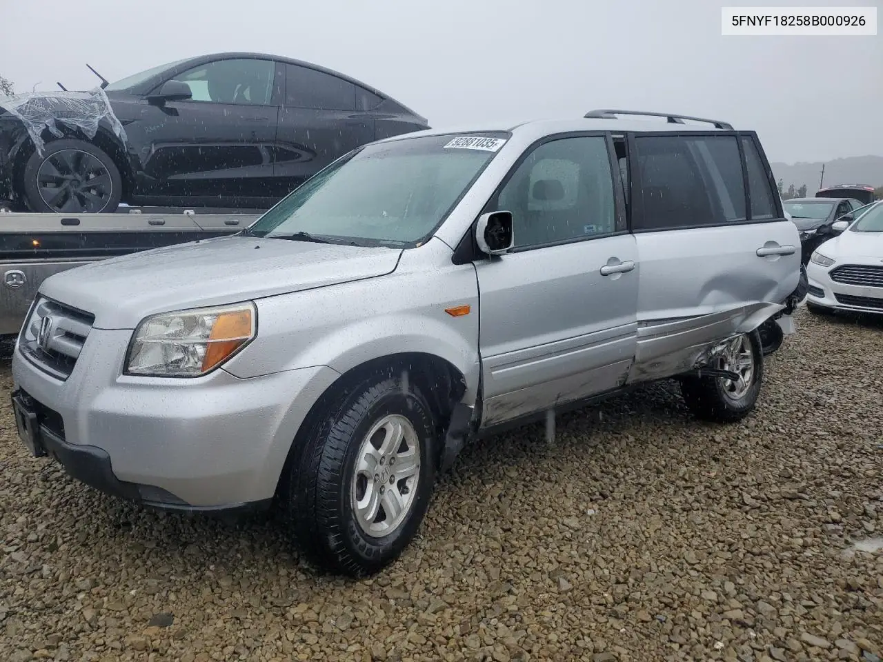5FNYF18258B000926 2008 Honda Pilot Vp
