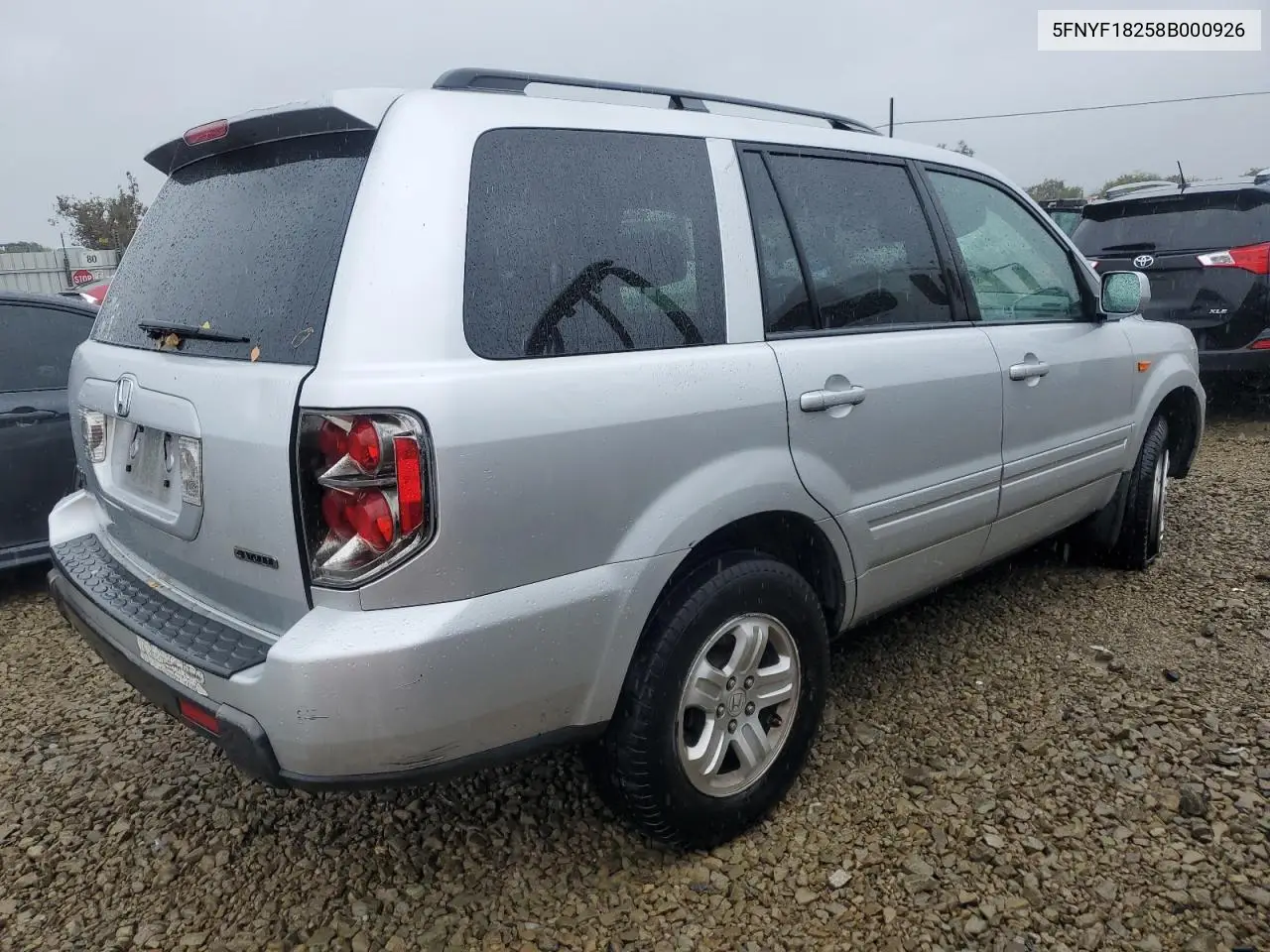 5FNYF18258B000926 2008 Honda Pilot Vp