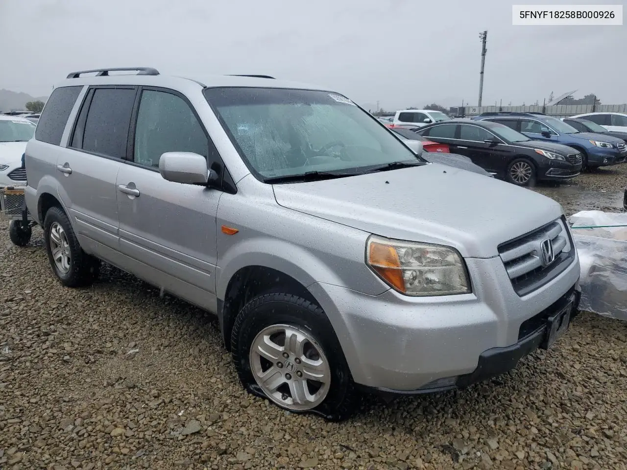 5FNYF18258B000926 2008 Honda Pilot Vp