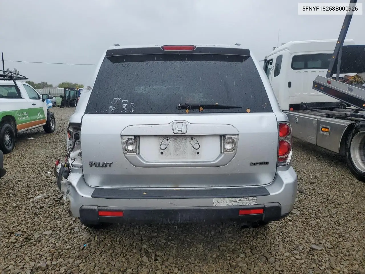 5FNYF18258B000926 2008 Honda Pilot Vp