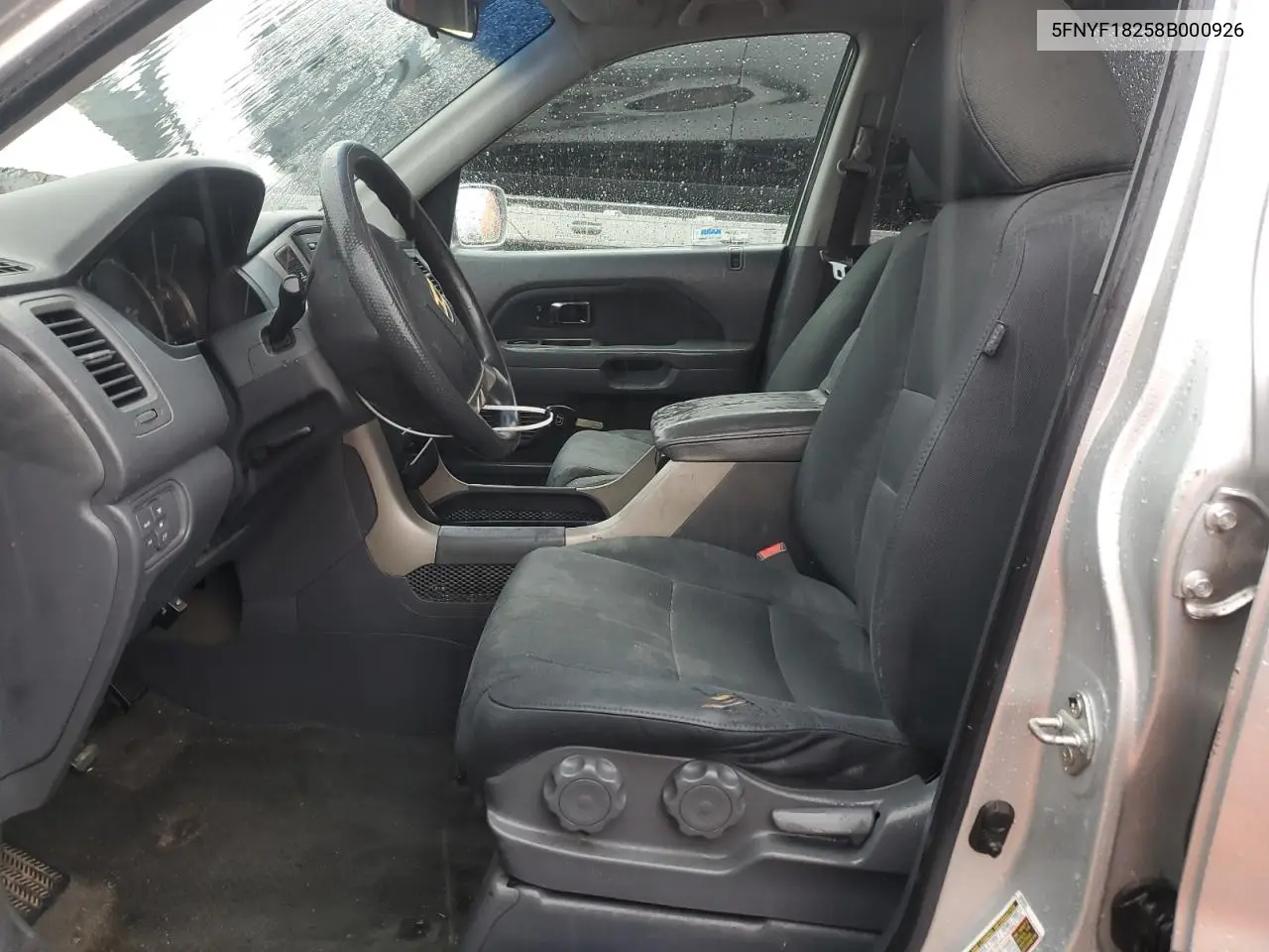 5FNYF18258B000926 2008 Honda Pilot Vp