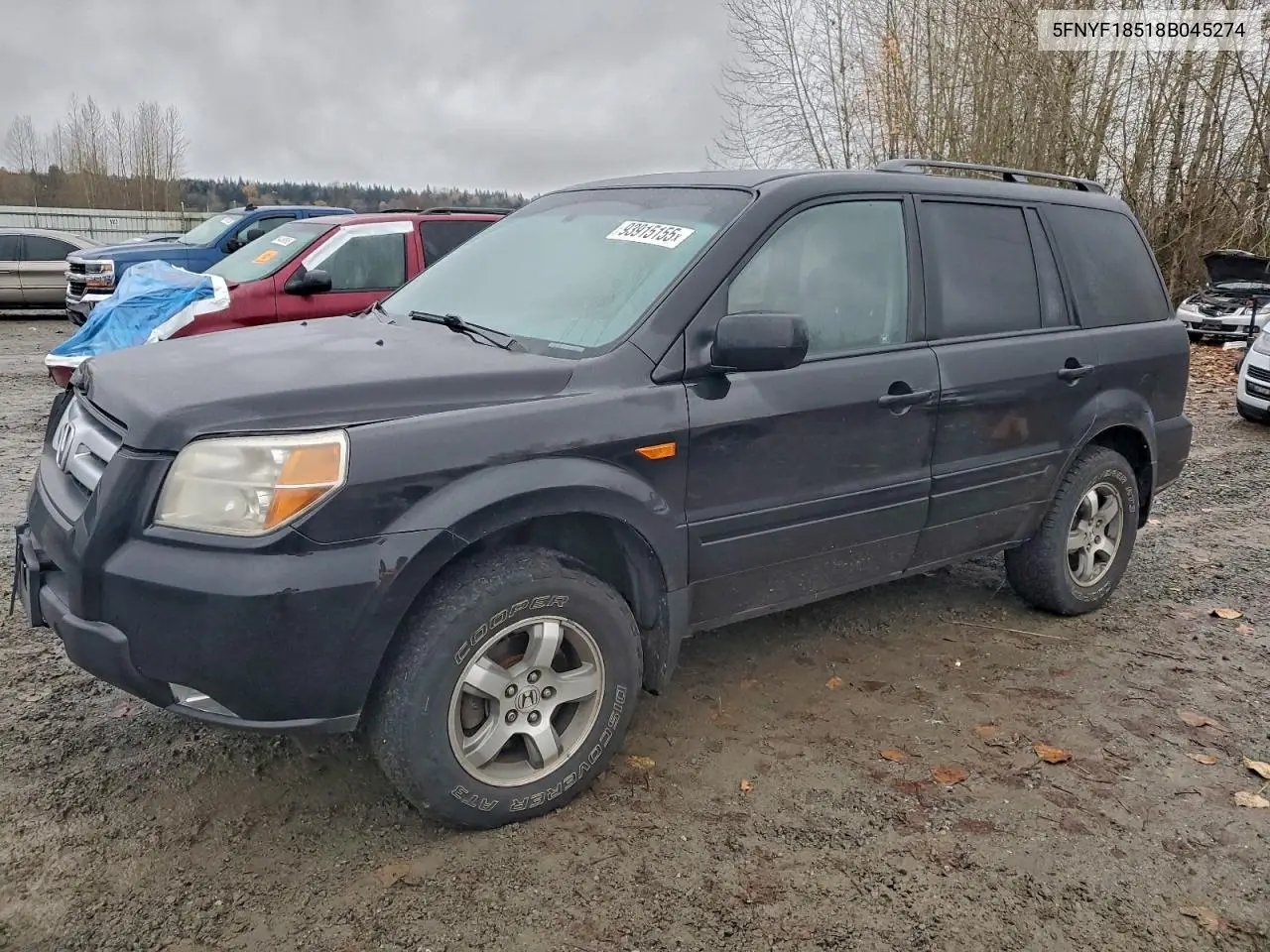 5FNYF18518B045274 2008 Honda Pilot Exl