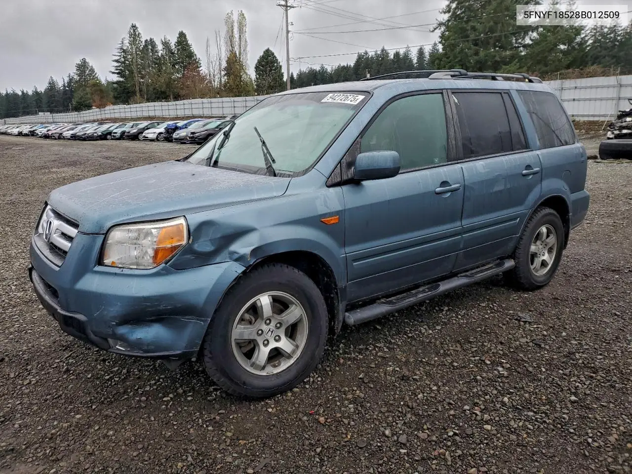 5FNYF18528B012509 2008 Honda Pilot Exl