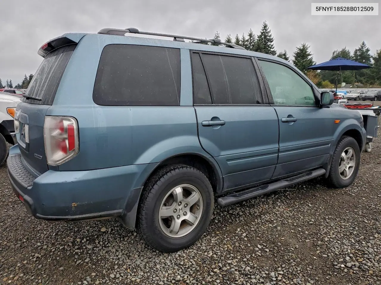 5FNYF18528B012509 2008 Honda Pilot Exl