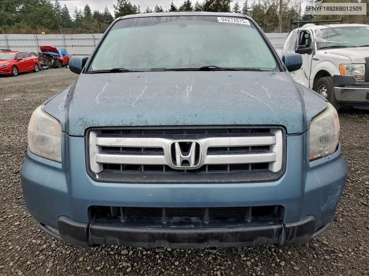 5FNYF18528B012509 2008 Honda Pilot Exl