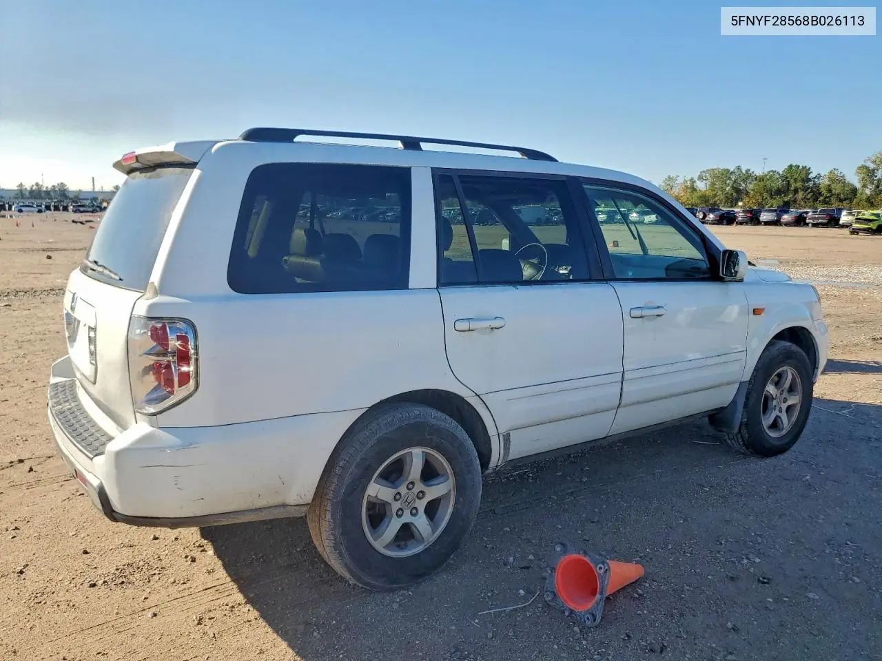 5FNYF28568B026113 2008 Honda Pilot Exl