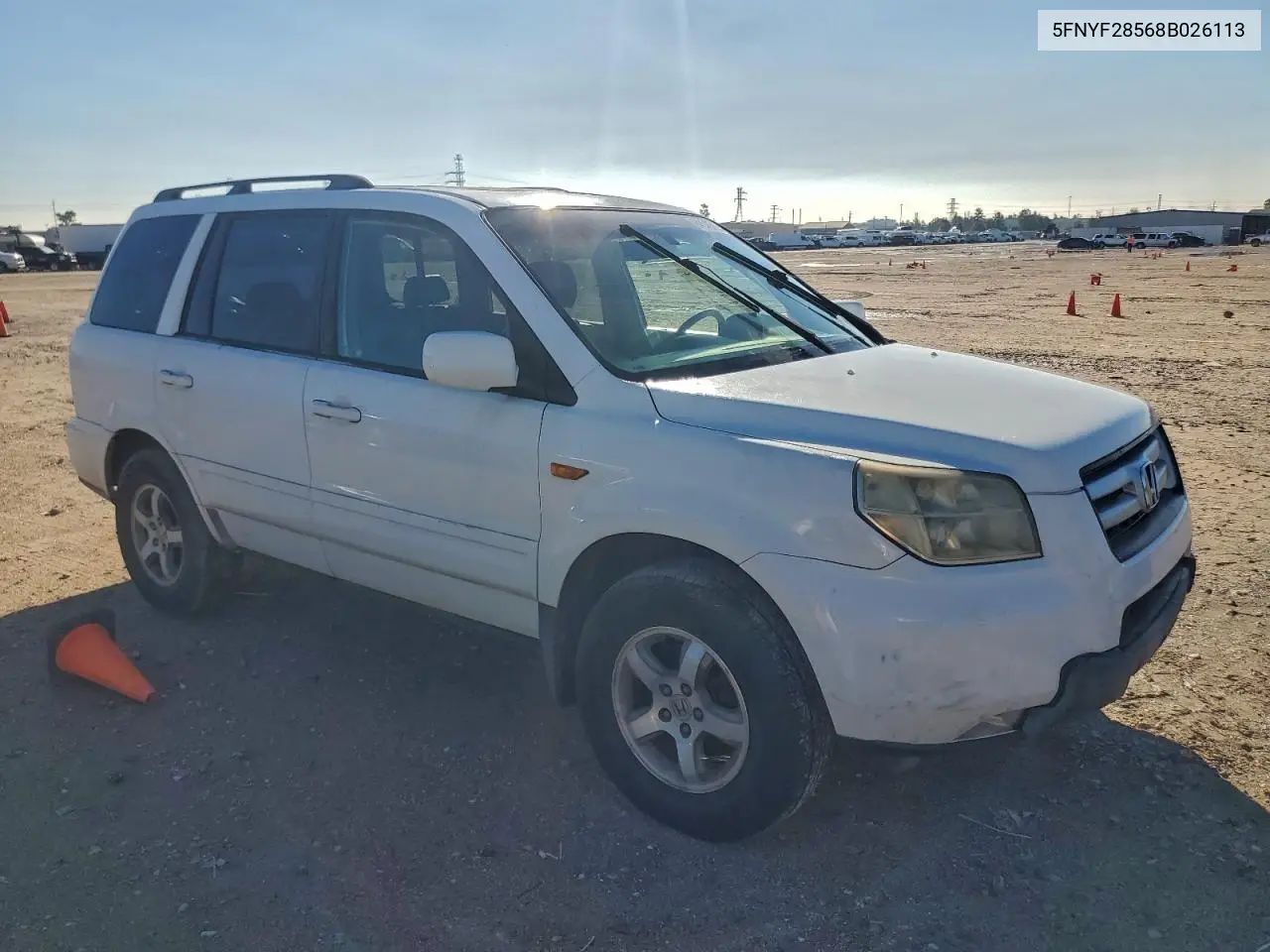 5FNYF28568B026113 2008 Honda Pilot Exl