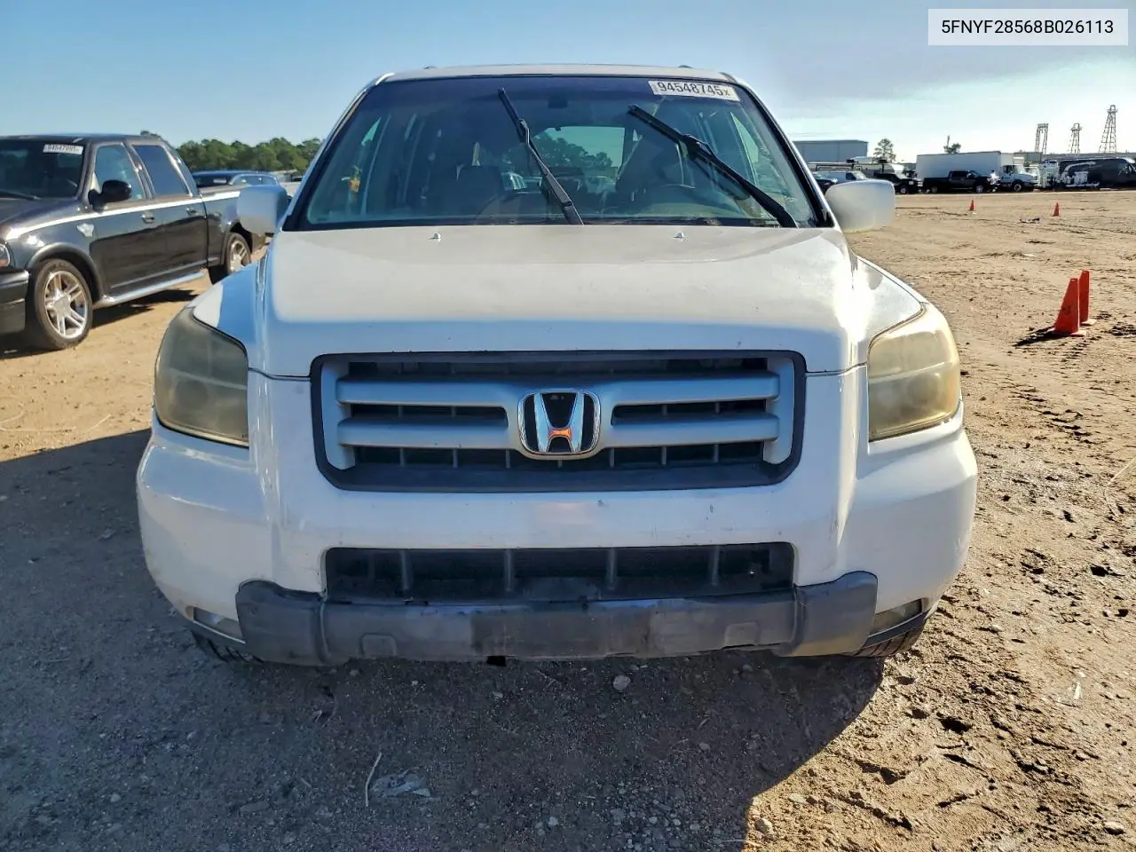 5FNYF28568B026113 2008 Honda Pilot Exl