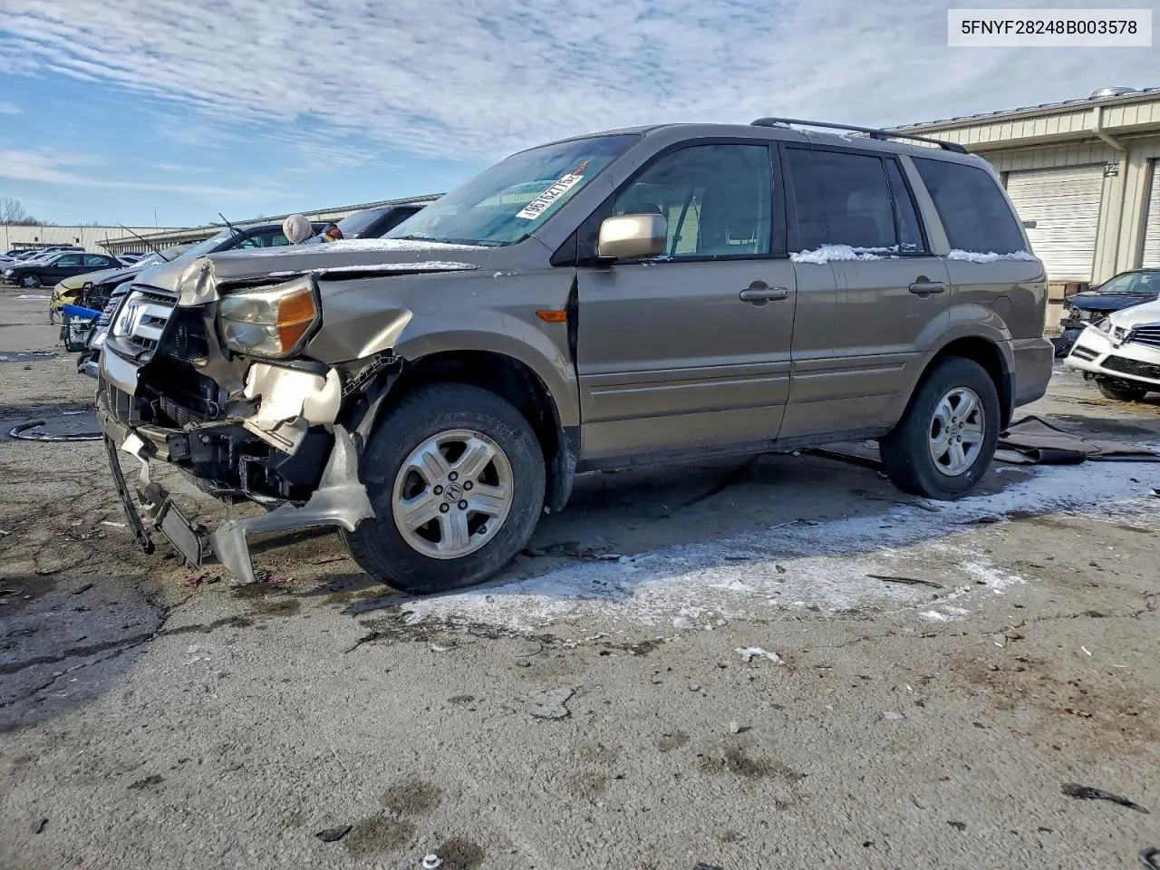 5FNYF28248B003578 2008 Honda Pilot Vp