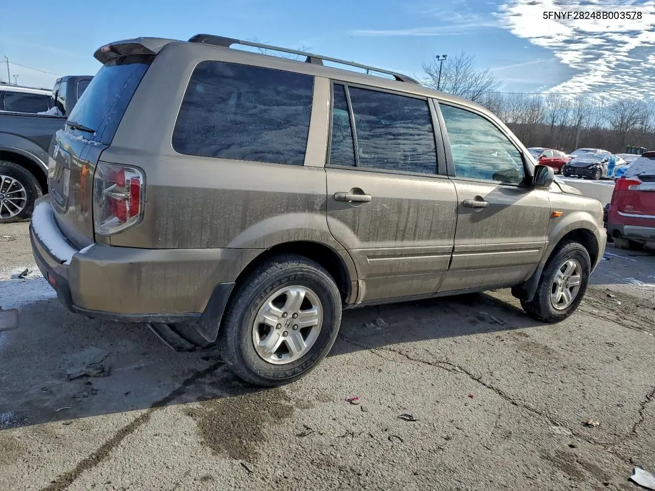 5FNYF28248B003578 2008 Honda Pilot Vp