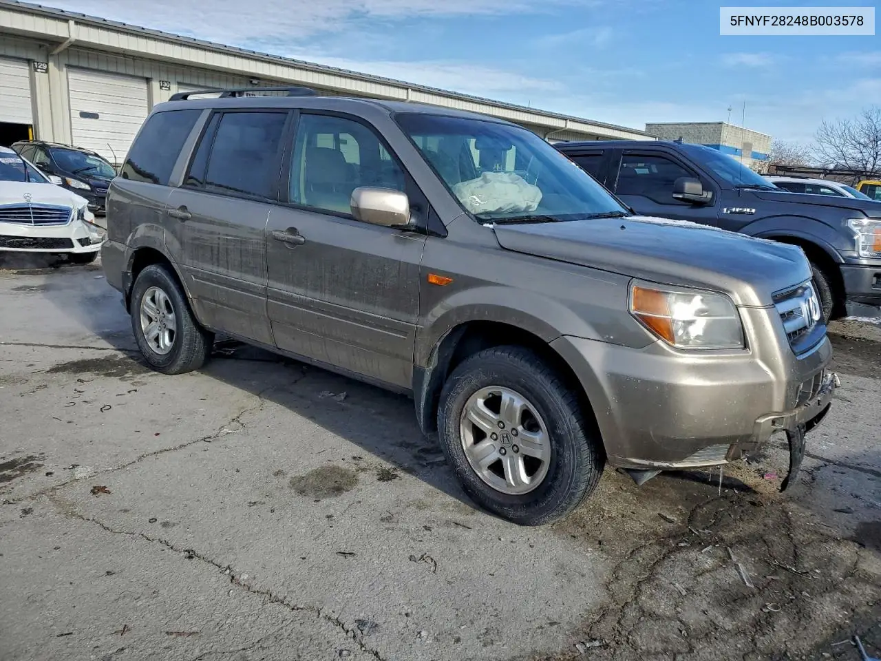 5FNYF28248B003578 2008 Honda Pilot Vp