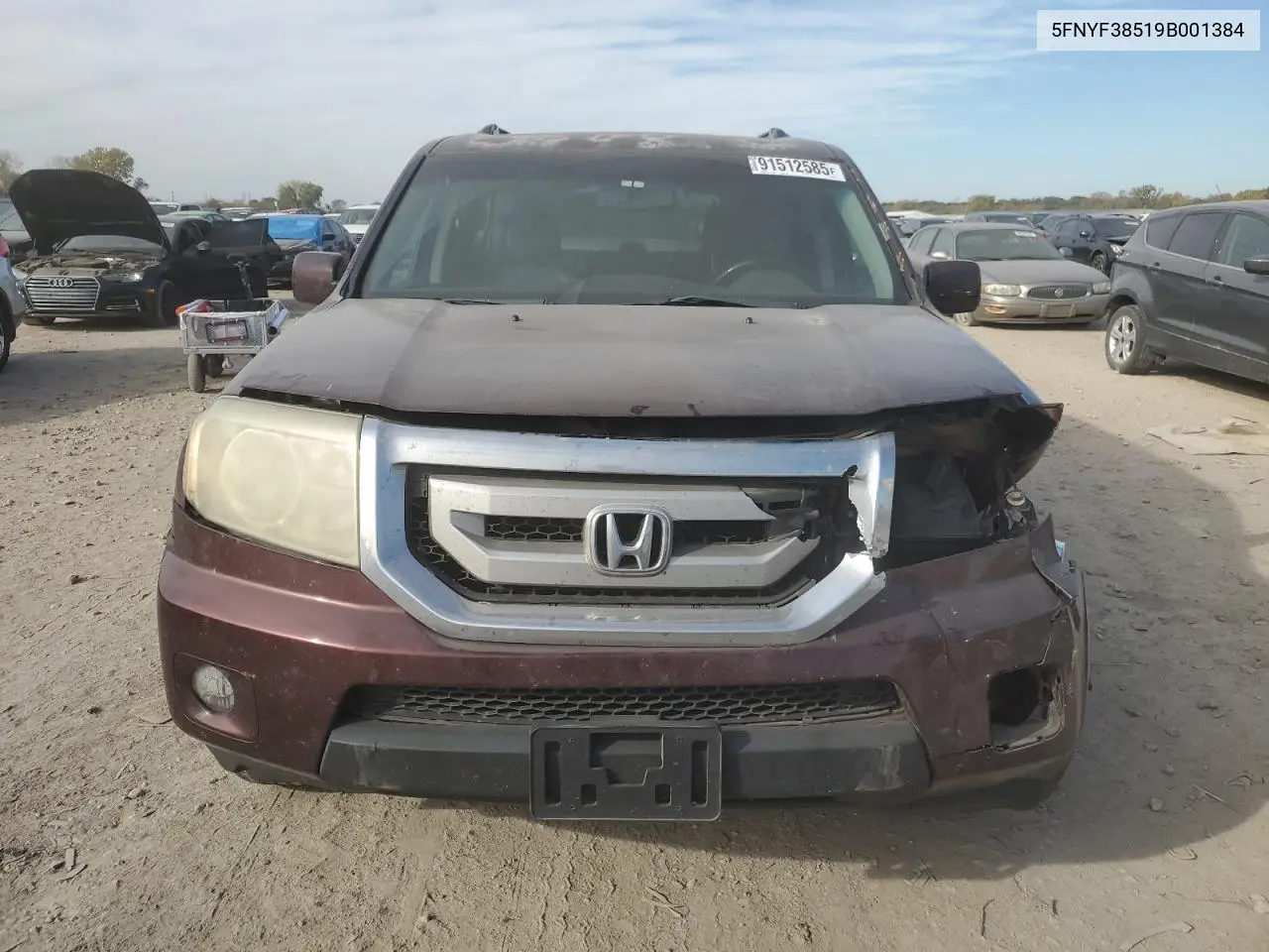 5FNYF38519B001384 2009 Honda Pilot Exl