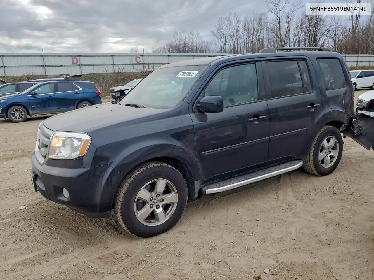 5FNYF38519B014149 2009 Honda Pilot Exl