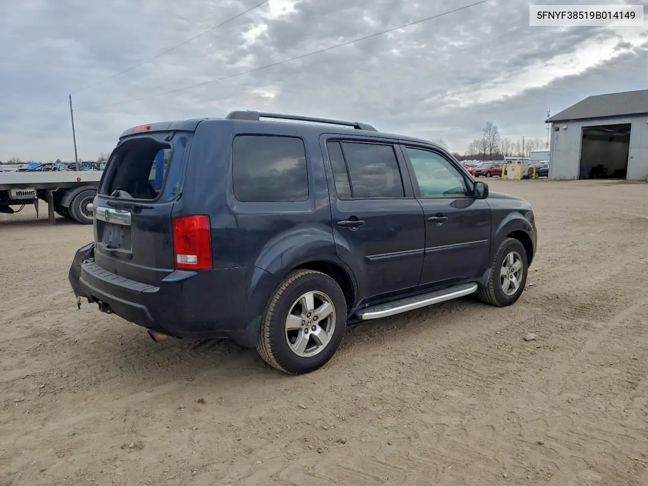 5FNYF38519B014149 2009 Honda Pilot Exl