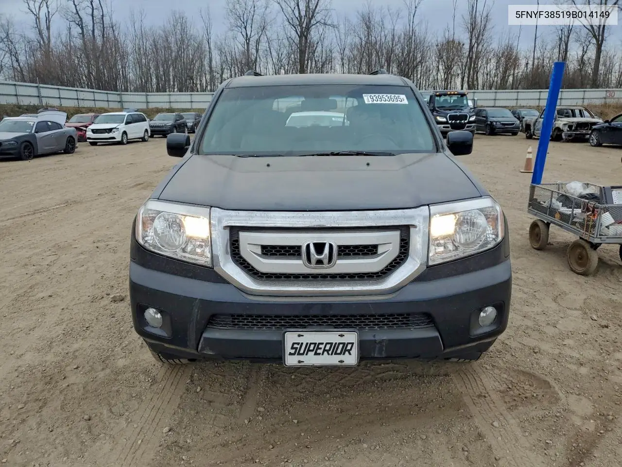 5FNYF38519B014149 2009 Honda Pilot Exl