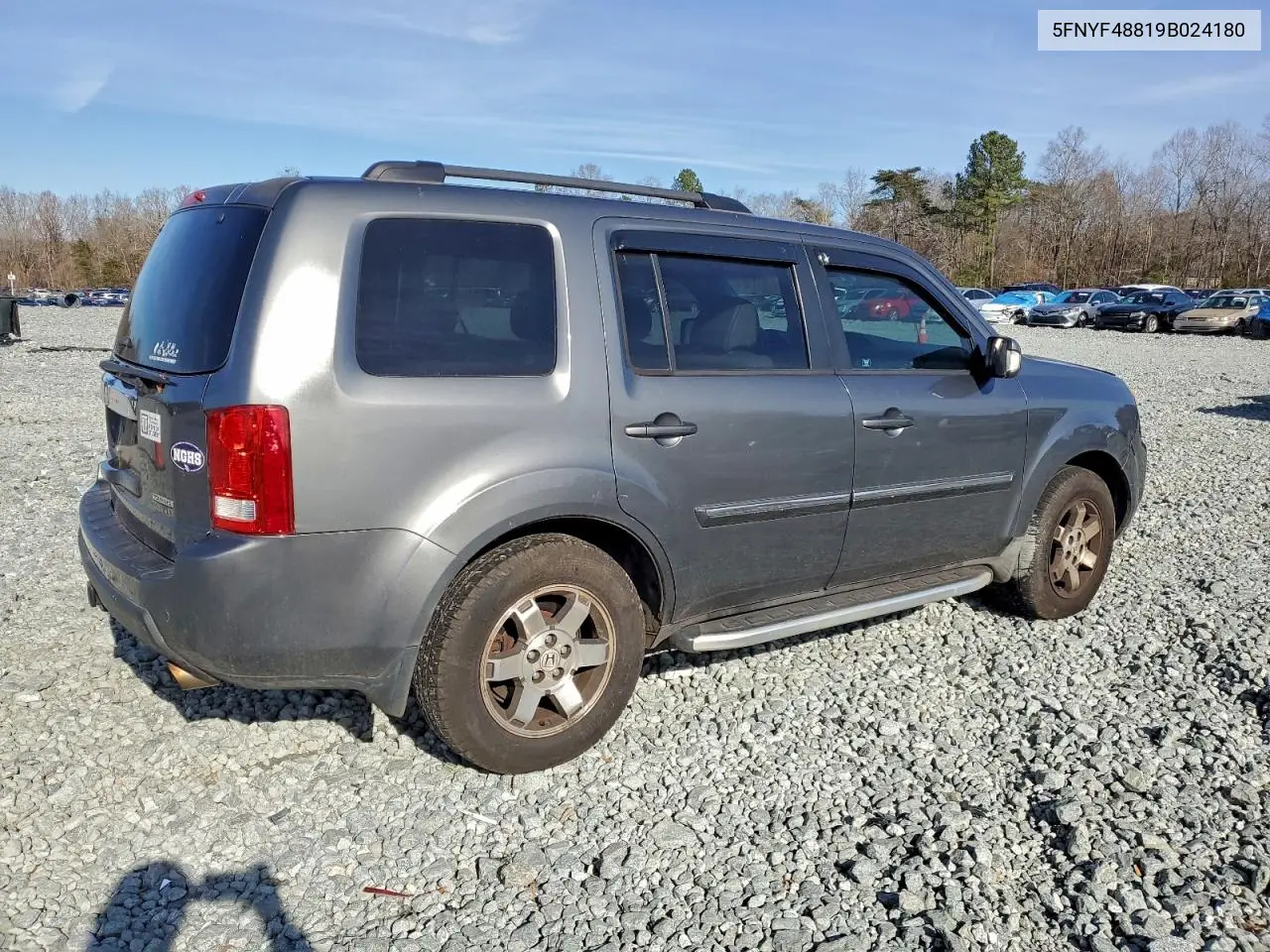 5FNYF48819B024180 2009 Honda Pilot Touring