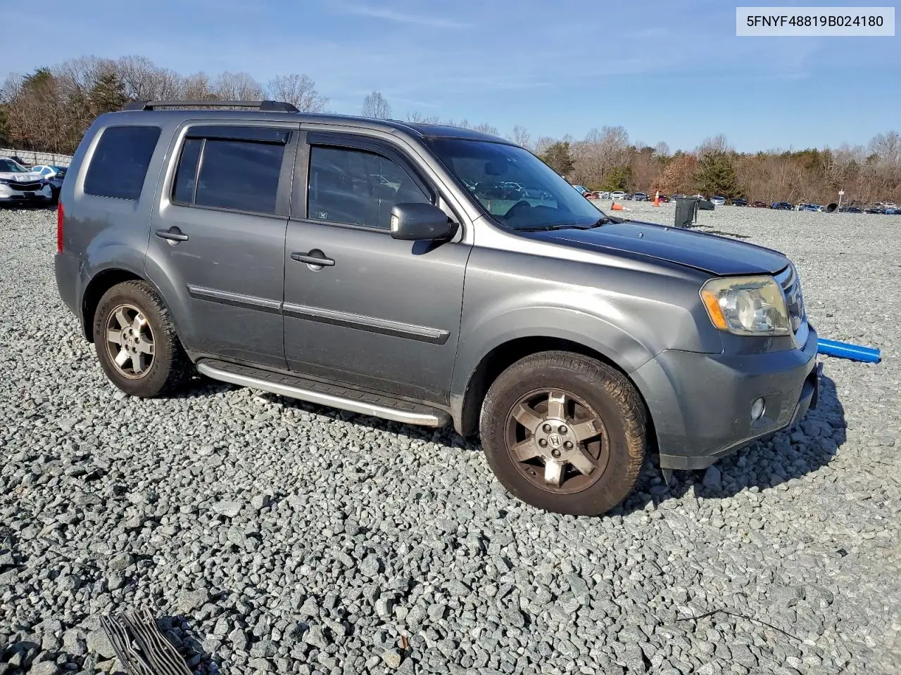 5FNYF48819B024180 2009 Honda Pilot Touring