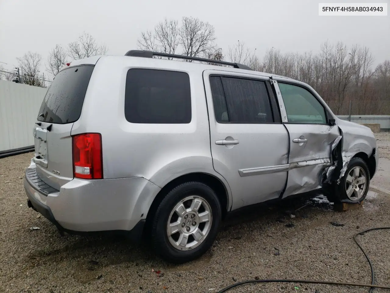5FNYF4H58AB034943 2010 Honda Pilot Exl