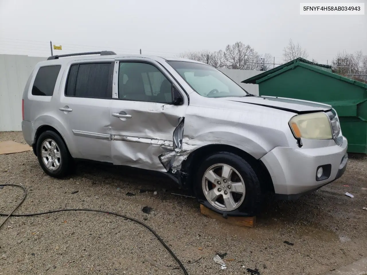 5FNYF4H58AB034943 2010 Honda Pilot Exl